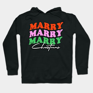 Marry Christmas Retro Christmas Hoodie